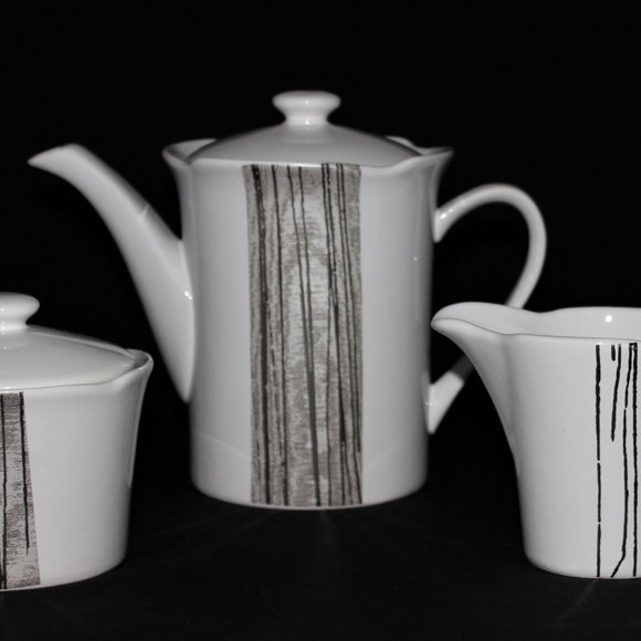 Classic Collection Platinum Series Tea Set | Teapot Sugar Bowl Creamer - Picture 2 of 8